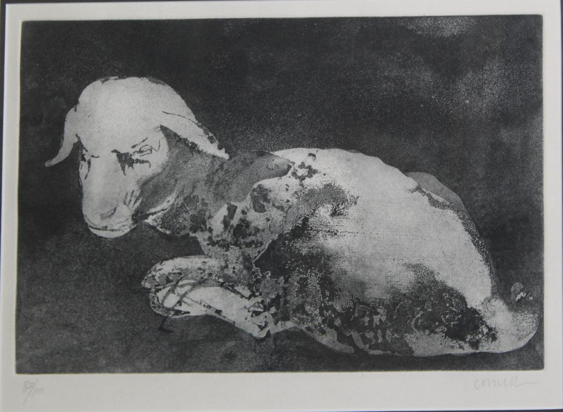 Thomas Cornell (Am 1937-2012) Lamb: Thomas Cornell (American 1937-2012) Lamb -Aquatint on paper 12 x 17" signed lower margin 82/100
