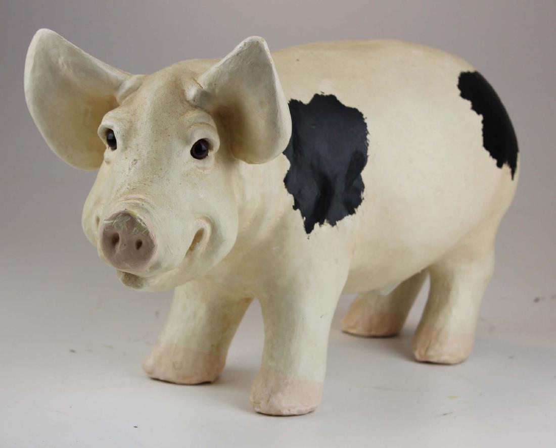 20th c decorative ceramic pig (1 of 3)