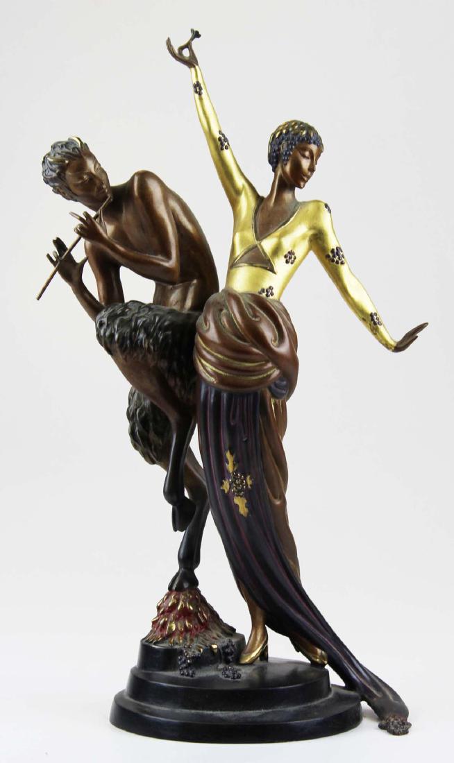 Erte "Woman & Satyr" bronze sculpture (1 of 6)