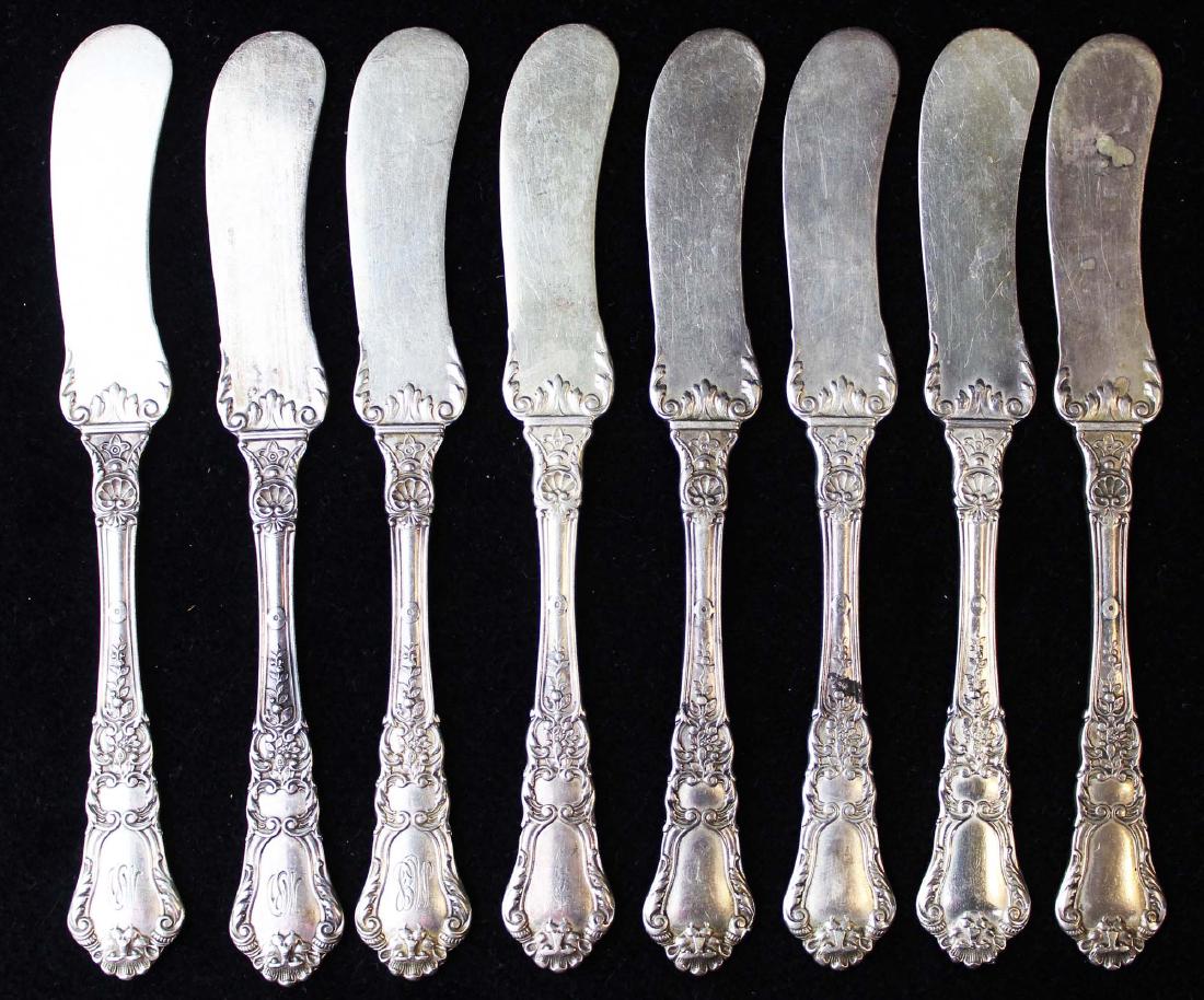 8 Gorham Baronial sterling butter spreaders (1 of 6)