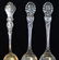 3 Admiral Dewey sterling spoons including Tiffany - 2