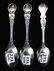3 Admiral Dewey sterling spoons including Tiffany - 4