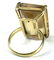 large citrine emerald cut 18 k y g ring - 2