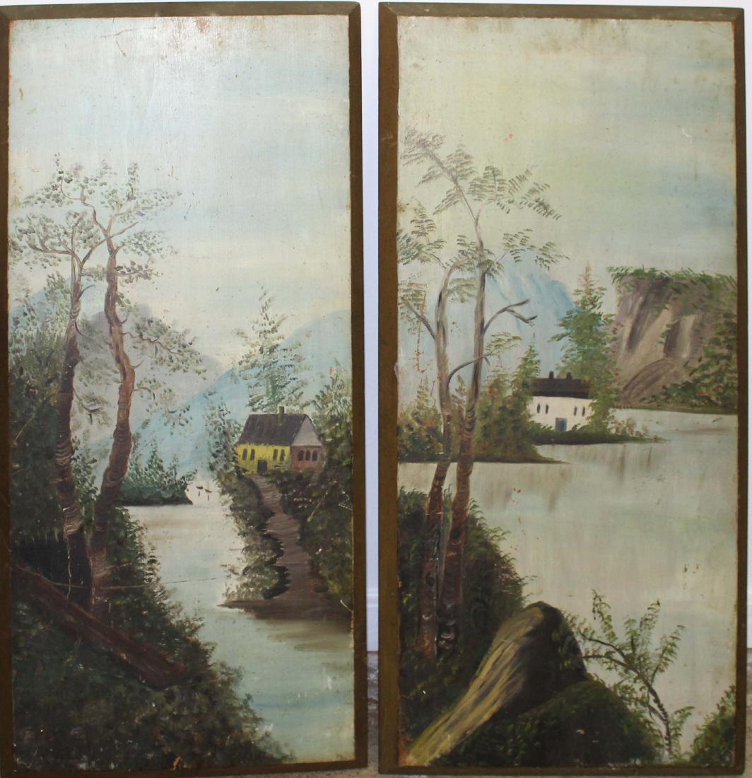 Pair of primitive landscapes (1 of 4)