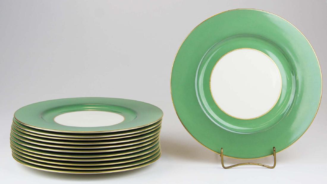 set of 12 Lenox porcelain dinner plates (1 of 3)