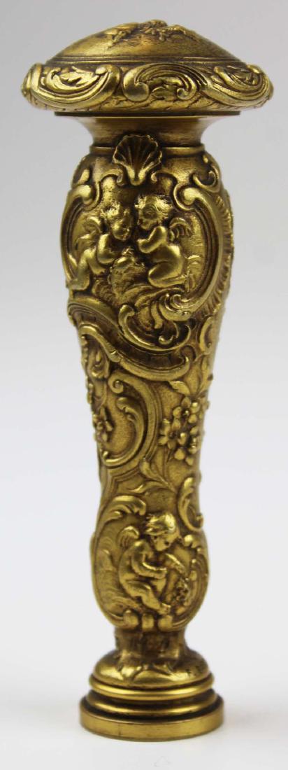 late 19th c Ferdinand Barbedienne bronze seal (1 of 10)