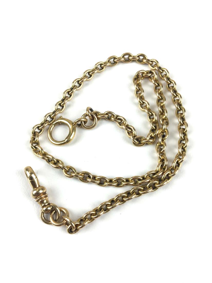 18k & 14k yellow gold watch chain (1 of 2)
