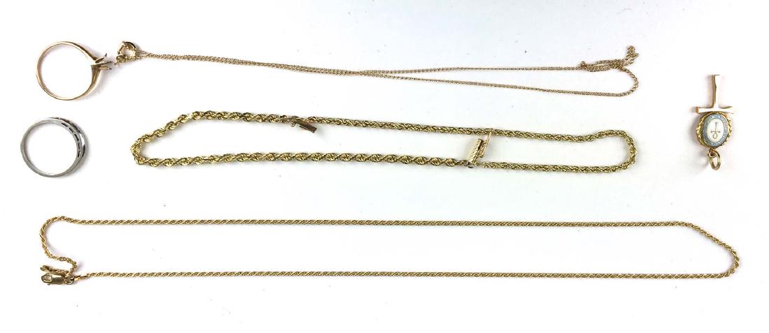 Lot of 14k yellow gold & white gold jewelry (1 of 3)