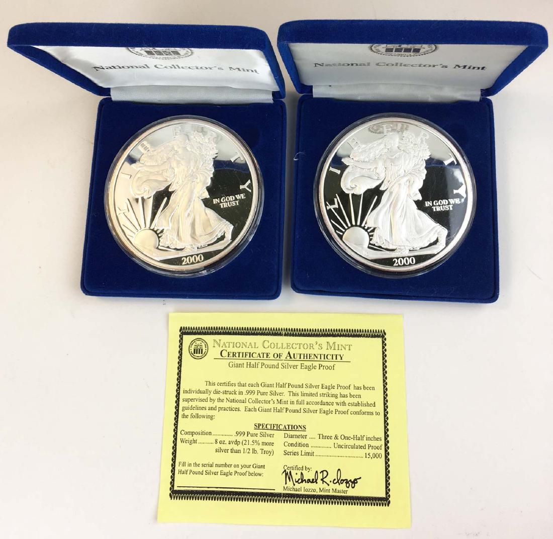 2 2000 half pound Silver Eagle proof (1 of 2)