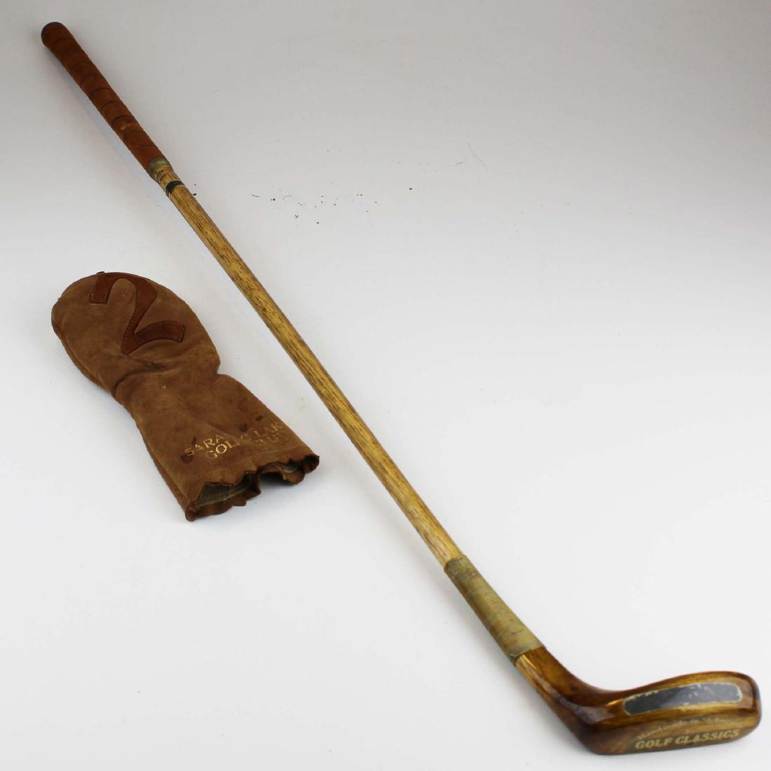 Golf Classics "The Duchess" St Andrews putter: Contemporary Golf Classics "The Duchess" St Andrews putter, sold with a Saranac lake Golf Club leather head cover