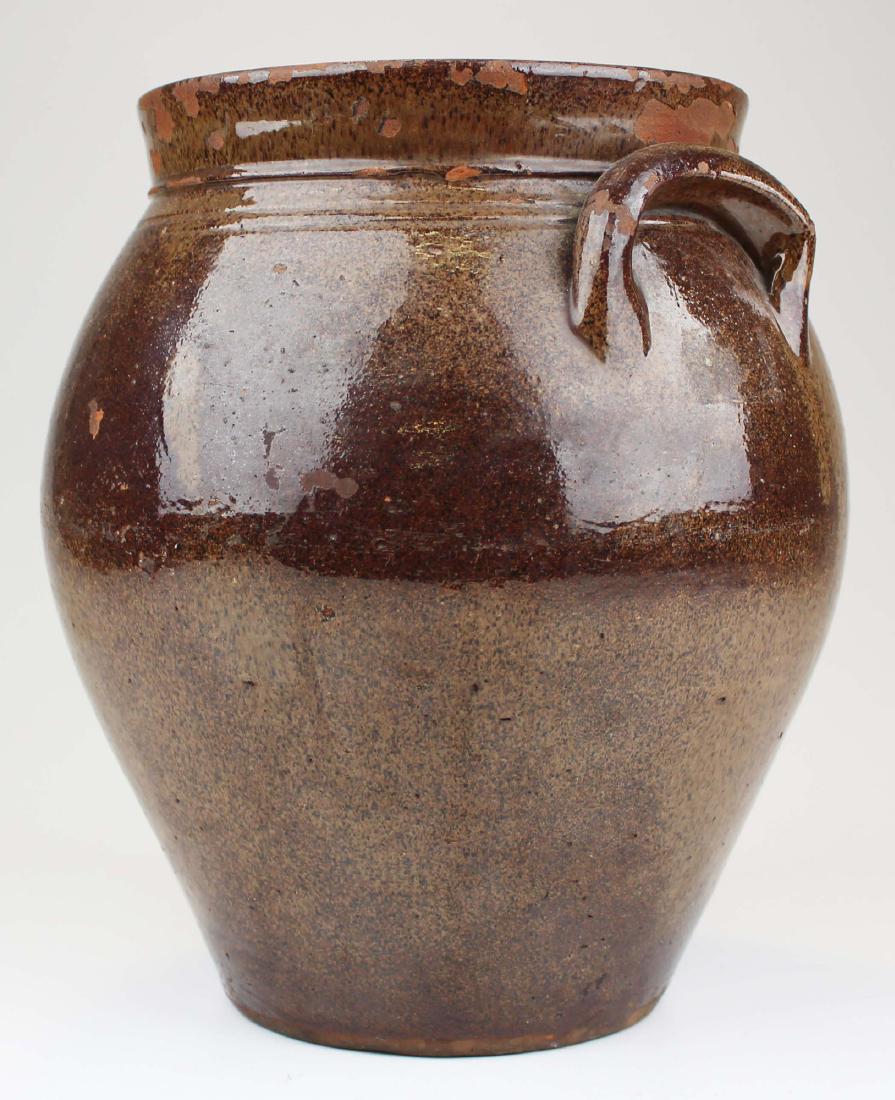 early 19th c Vermont redware ovoid crock (1 of 13)