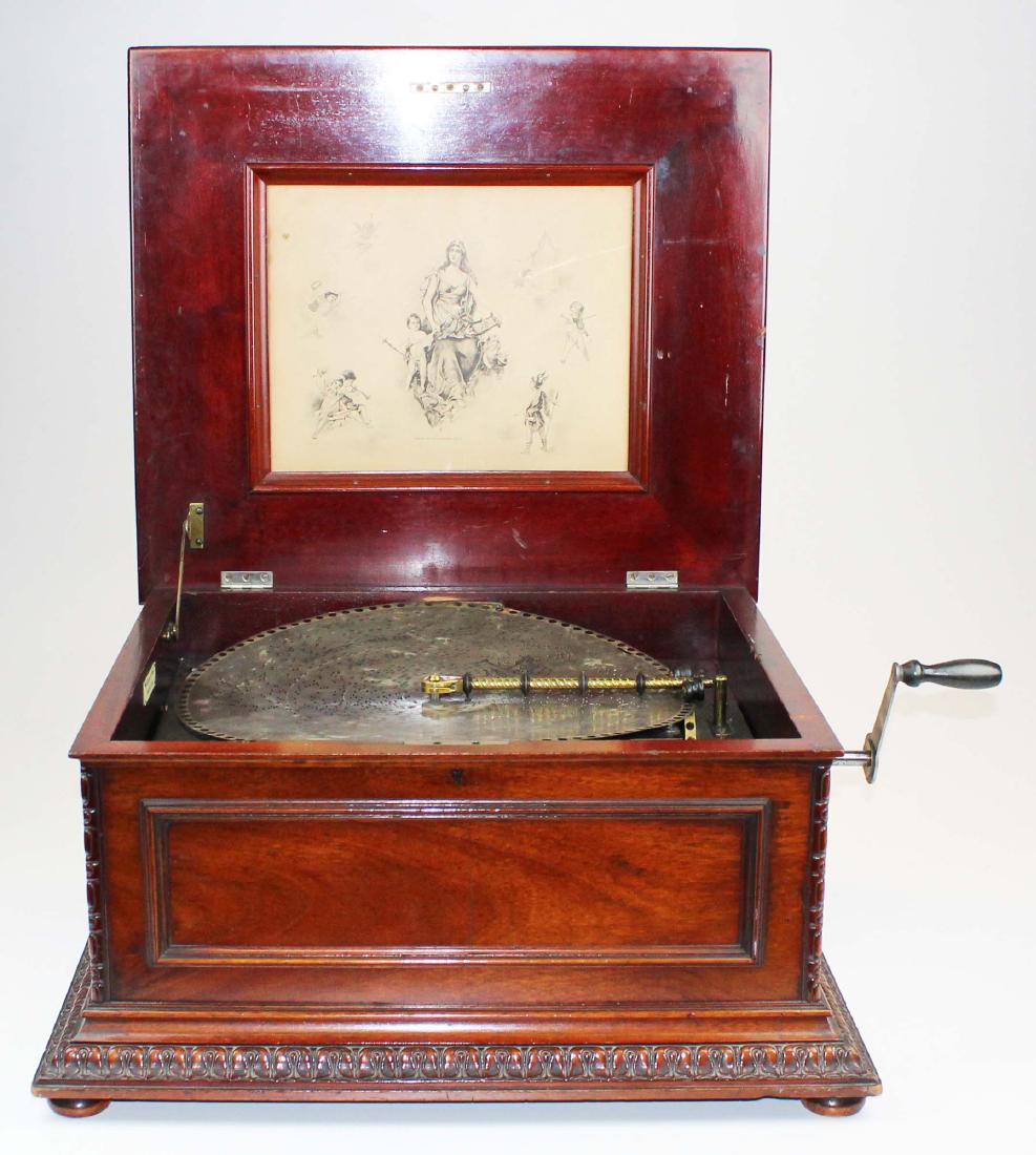 Regina disc music box with 62 discs (1 of 8)