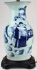 early 20th c Chinese blue & celadon vase/ lamp - 2