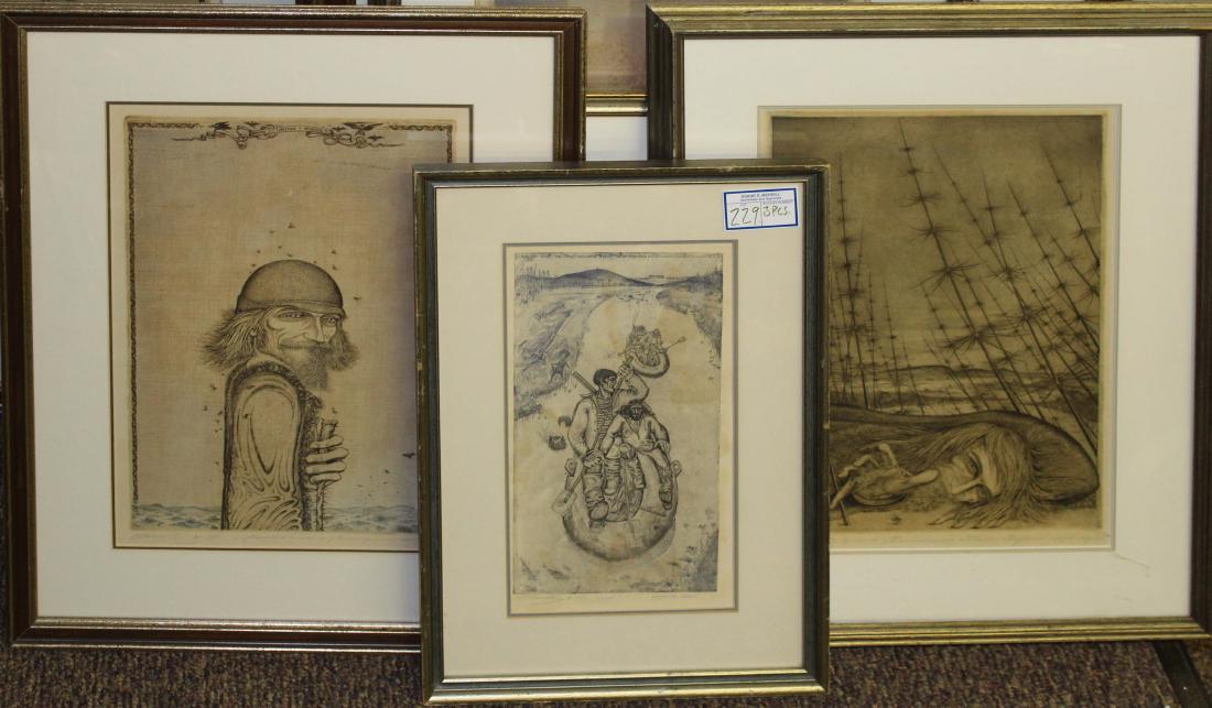 Demian Utenkov (RU) Three etchings (1 of 4)