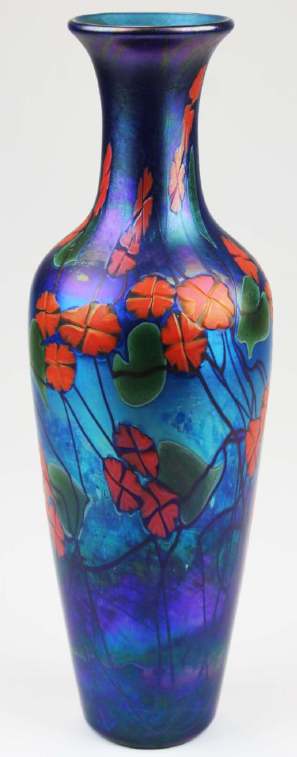 Phoenix Studios iridescent art glass vase (1 of 8)