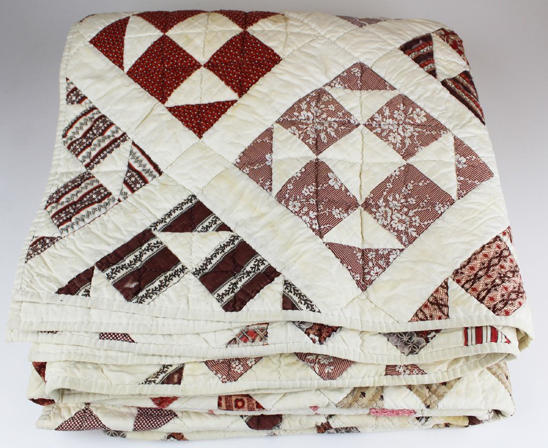 mid 20th c geometric design quilt (1 of 7)