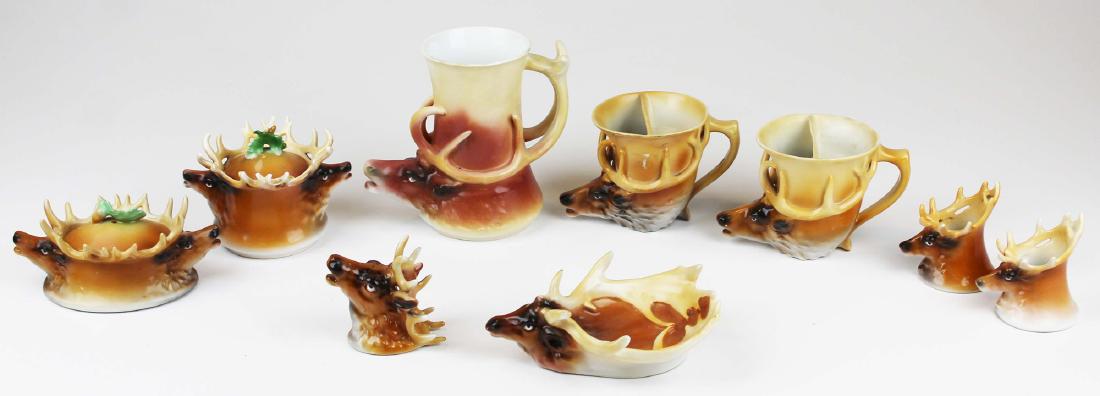 9 pcs. Royal Bayreuth Elk series porcelain (1 of 4)