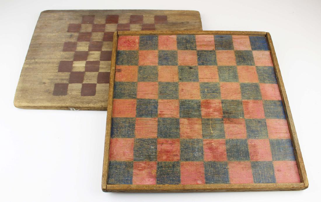 two late 19th- early 20th c game boards (1 of 3)