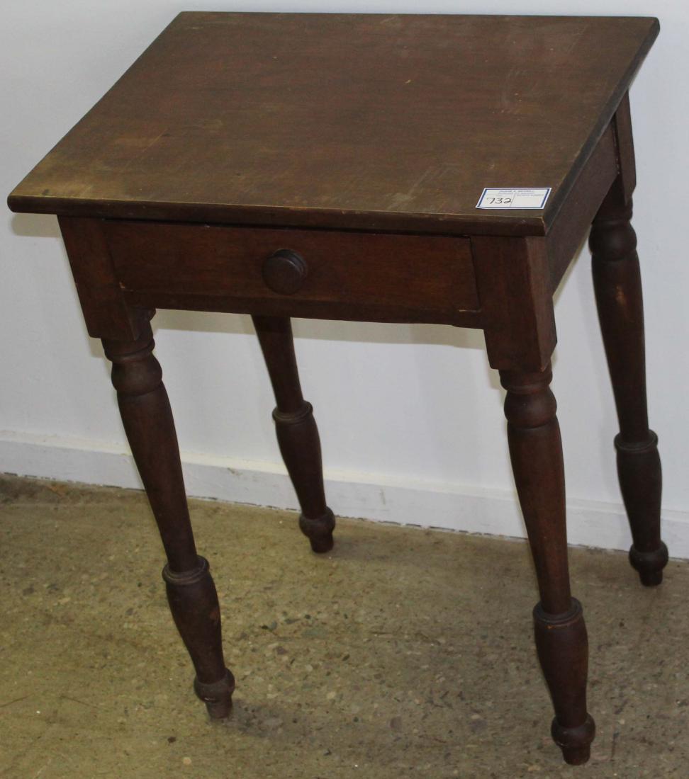 Sheraton 1 drawer walnut stand (1 of 1)