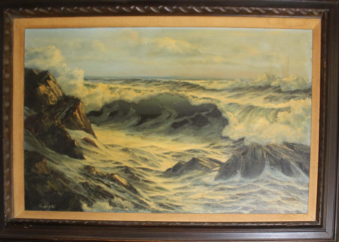 Ron Goyette (Am 1941-2002) Rolling Waves (1 of 3)