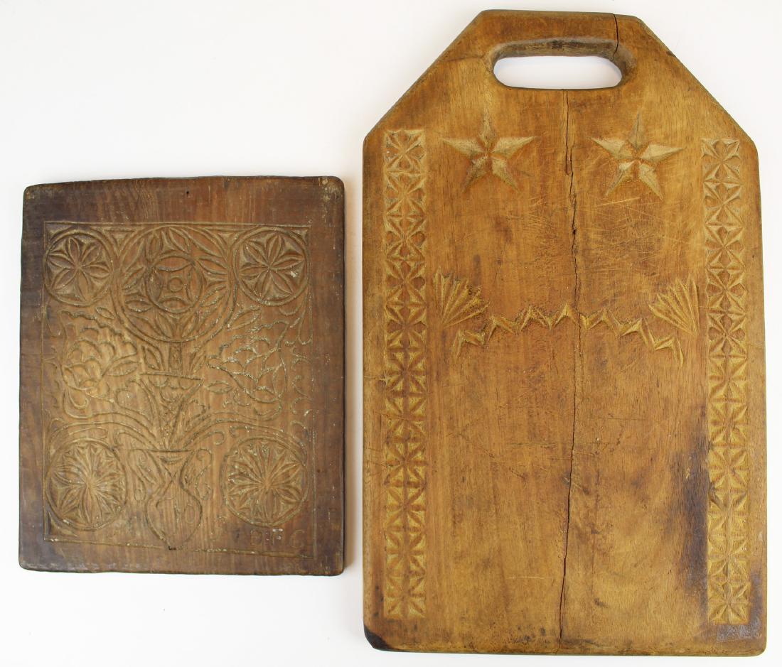 late 19th- early 20th c breadboard, cookie board (1 of 6)