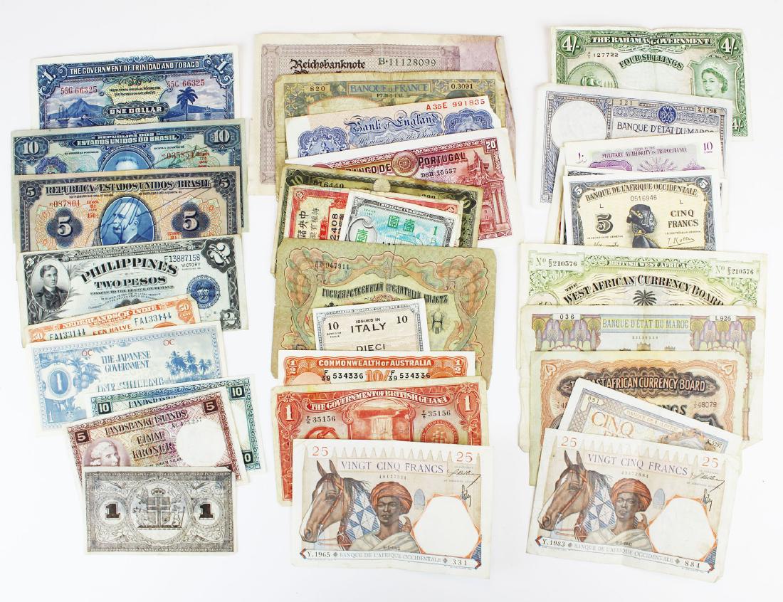 early 20th c World currency: early 20th c World currency (36 pcs)