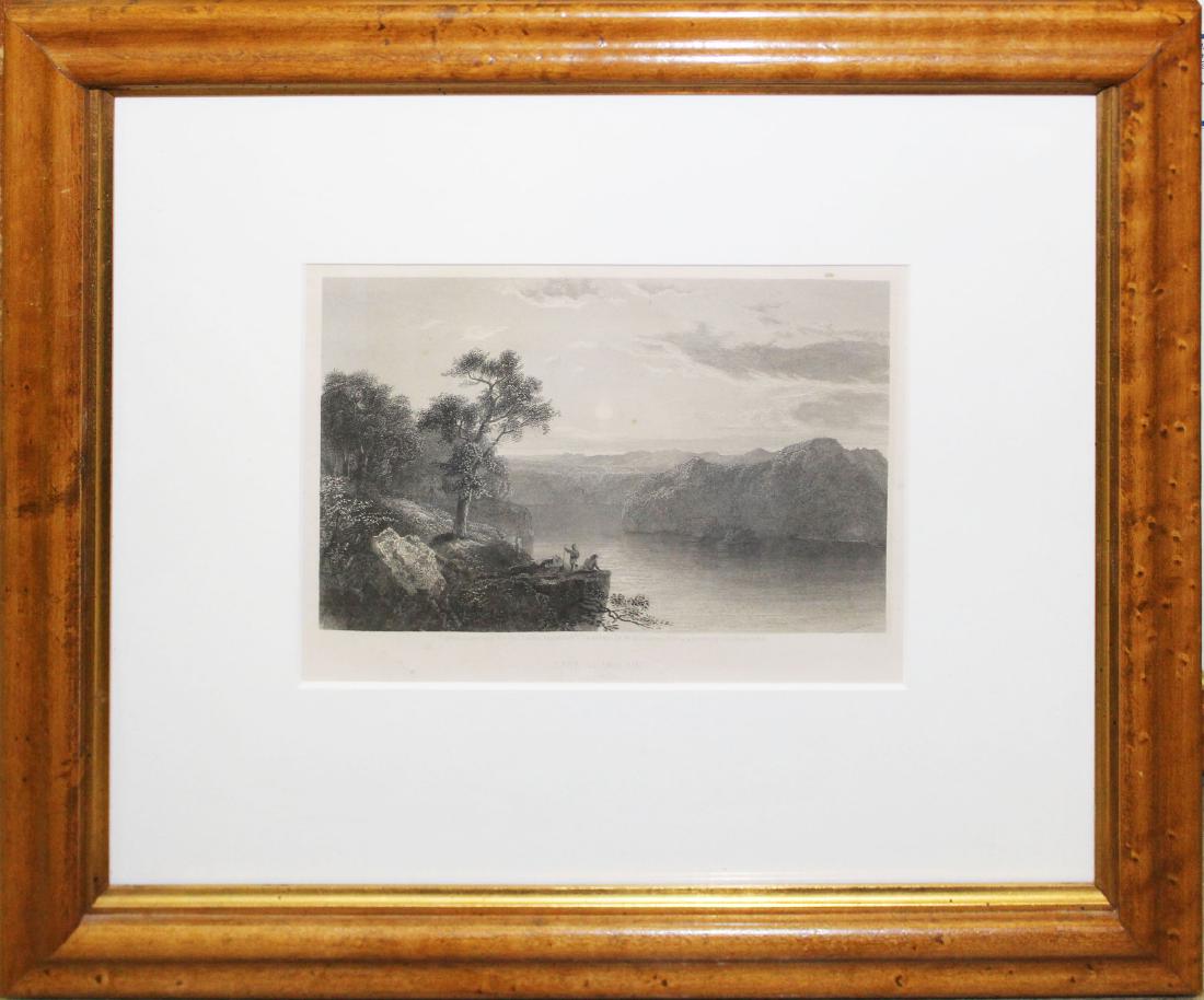 four 19th c Vermont engravings: four 19th c Vermont engravings- "Lake Champlain", "Sutherland Falls", "Pico, Killington, & Shrewsbury Peaks", & "Residence of Mr. James Dunn, Rutland, VT", sight 5 1/2" x 7 1/2", 5" x 5 1/2', 7 1/2" x