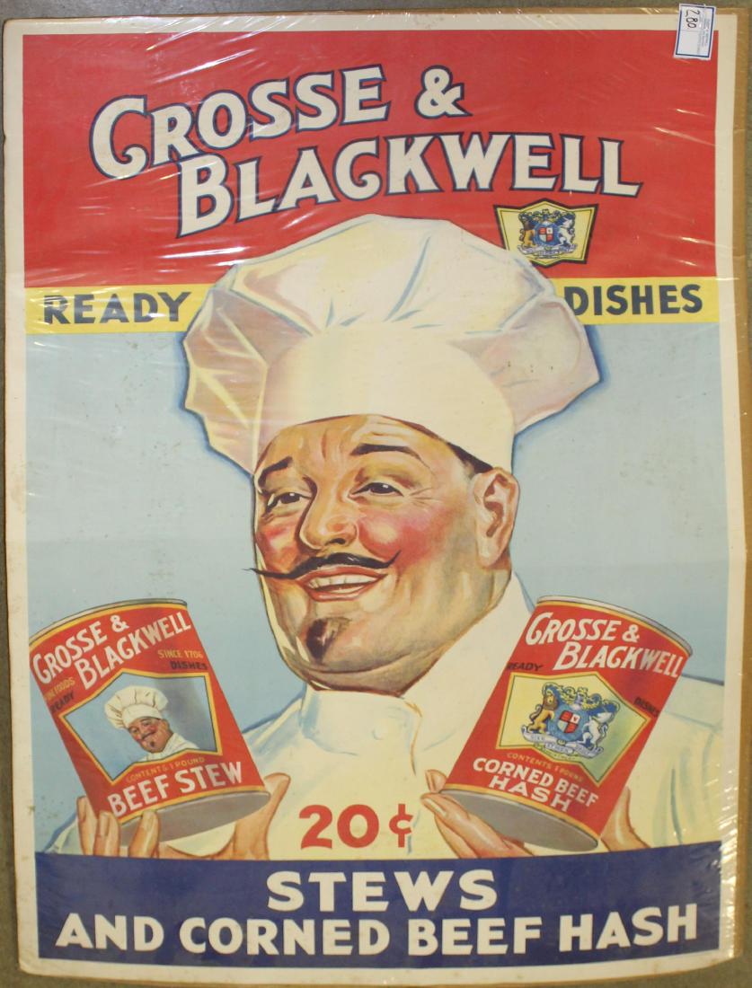 Grosse & Blackwell Advertisement: Grosse and Blackwell Ready Dishes large advertising poster 45 x 29"