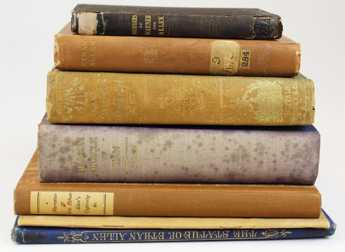 Ethan Allen books & biographies: Ethan Allen books & biographies, including 1848 Jared Sparks "Memoir of Col. Seth Warner, Life of Col. Ethan Allen", 1854 Du Puy "Ethan Allen and the Green Mountain Heroes", 1874 "Exercises attending