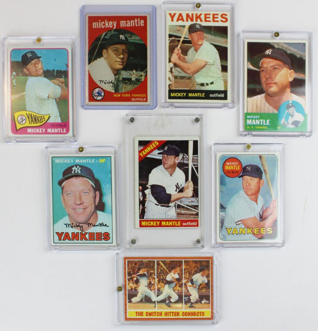 8 Mickey Mantle New York Yankees baseball cards (1 of 10)