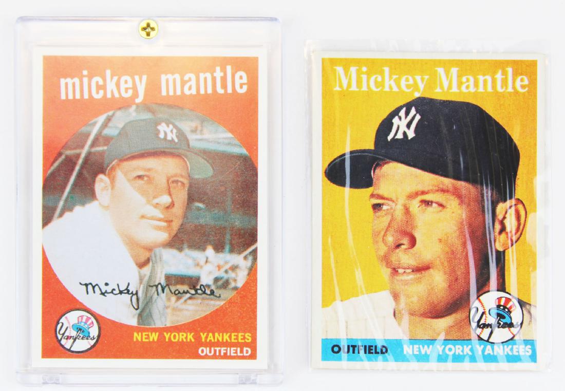 Two Mickey Mantle baseball cards (1 of 2)