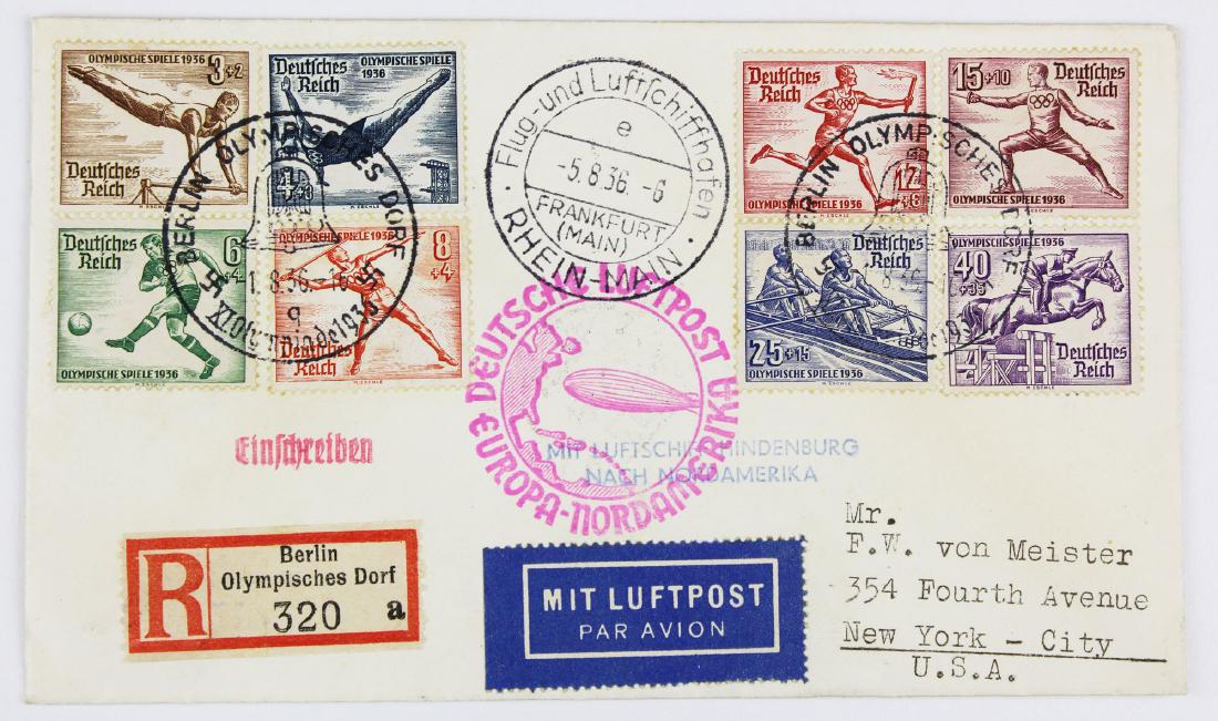 8/5/1936 Hindenburg Olympic North American (1 of 2)