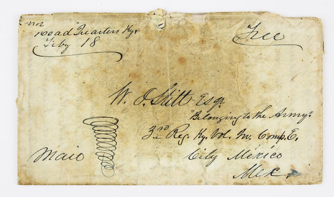 1848 Mexico City 3rd Regt KY Vols letter (1 of 11)