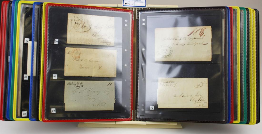 19th c US stampless postal covers (1 of 11)