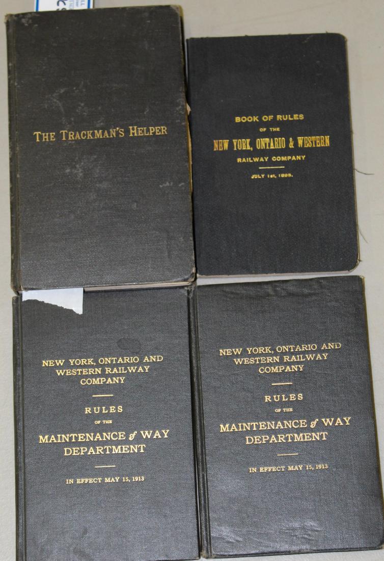Four circa 1900 Railroad Manuals (1 of 1)