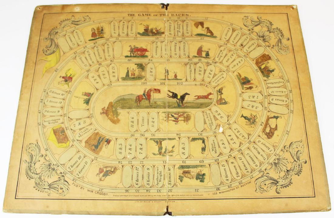 1844 Wm. Crosby Boston, MA The Game of the Races (1 of 7)