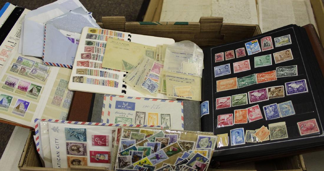 World Stamp album & loose stock (1 of 6)