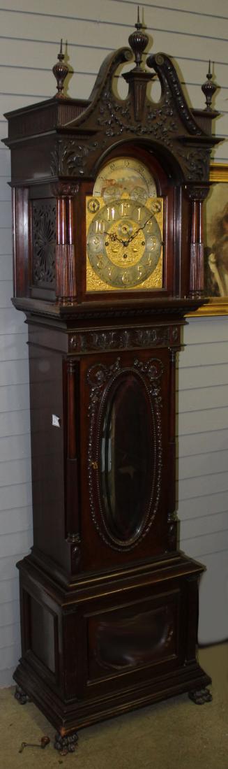 ca 1905 Waltham tall case chime clock (1 of 1)