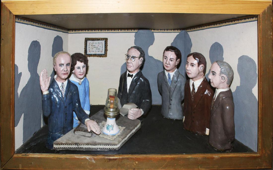 folk art diorama of Calvin Coolidge (1 of 1)