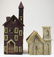 early 20th c folk art church and house - 7