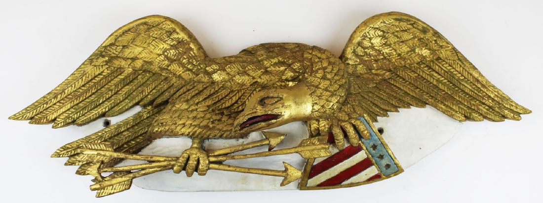 1973 carved wooden eagle signed Donnelly (1 of 7)