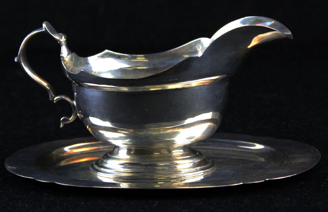 Tiffany & Co. sterling silver sauce boat and tray (1 of 10)