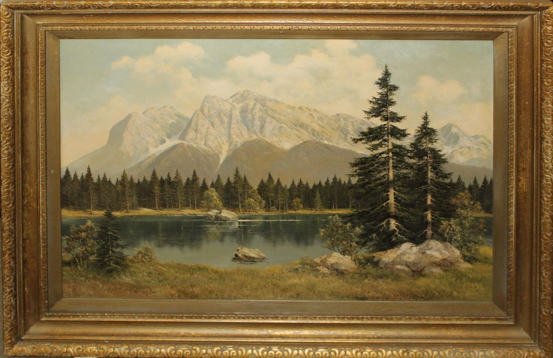 Mountain Landscape signed Meyer (1 of 4)