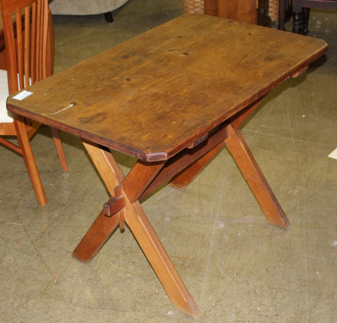 20th c pine sawbuck table (1 of 1)