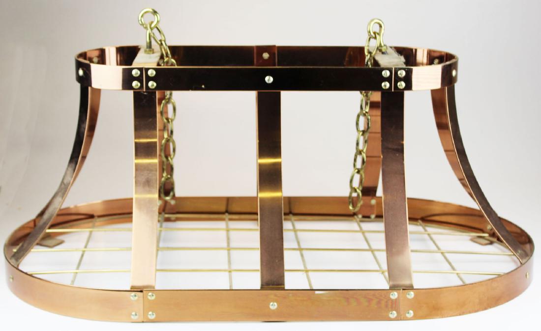 copper hanging pot rack (1 of 1)