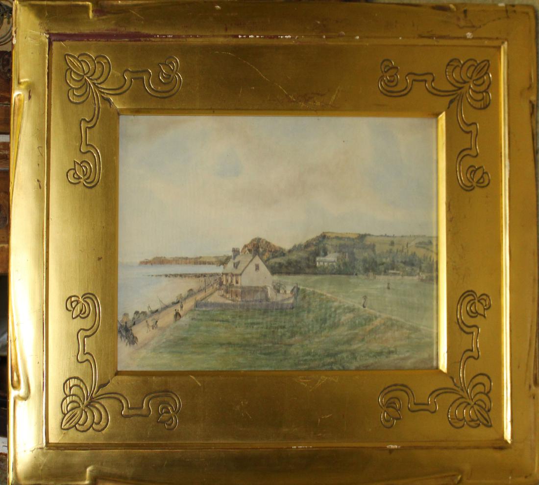 19th c watercolor seascape (1 of 2)