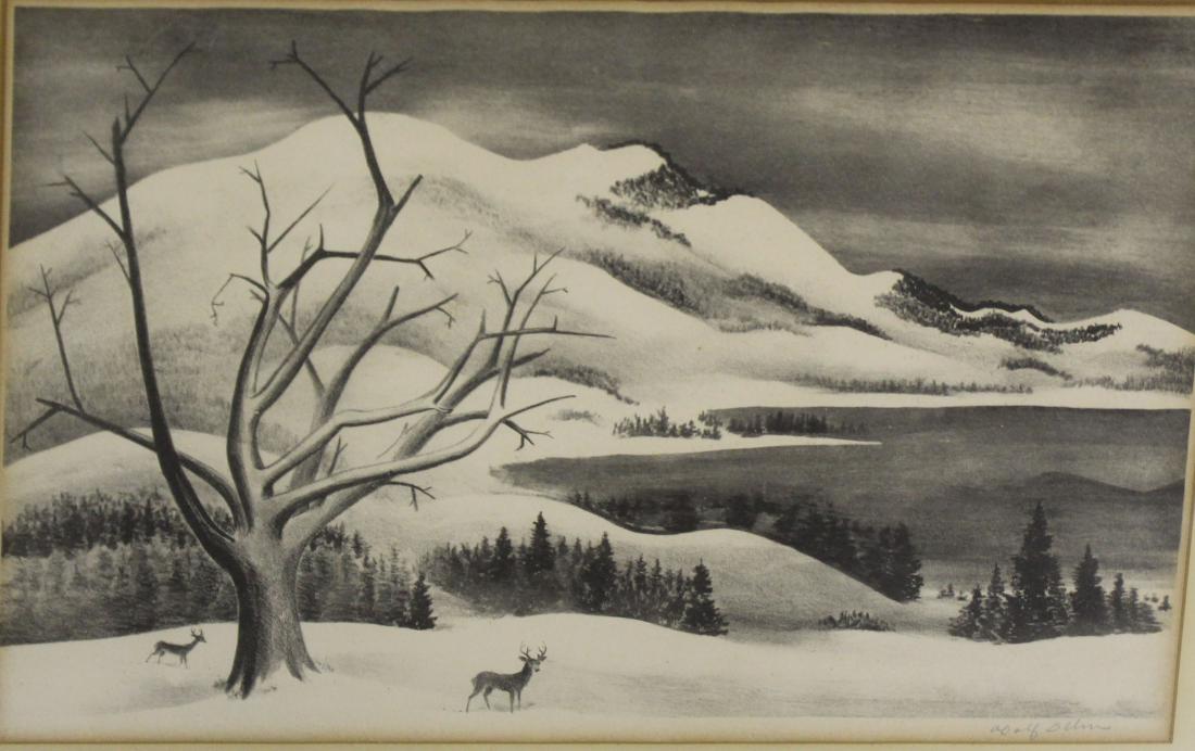 Adolf Dehrn  (20th c) Winter Landscape (1 of 1)