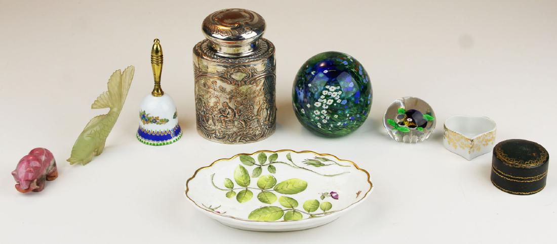 Porcelains, jade,  & Baccarat paperweights (1 of 4)