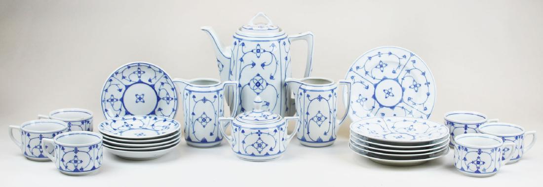 22 pc. Reinecke blue onion porcelain tea set (1 of 5)