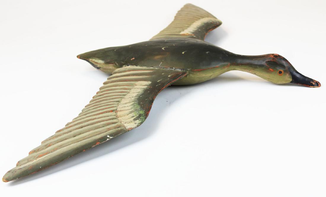mid late 20th c flying goose decoy